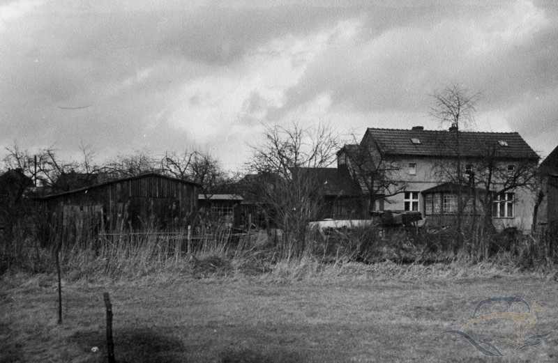 Das Haus von Paul Pfennig, links die Werkstatt
