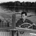 Franz Szott im gemeinsamen Boot