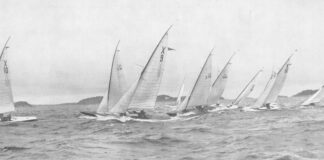Deutsche und schwedische 30-er in der Sandhamwoche 1926 - Photo: B. Nerberg (Stockholm)
