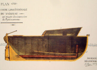 Erstes funktionierende Motorboot 1806? Das Pyréolophore