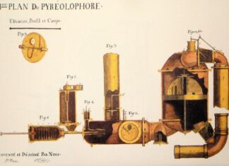 Claude Niépce and Nicéphore Niépce. First Plan of the Pyréolophore, 1806.