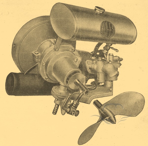 Hoefs Seitenbordmotor - 98 ccm - 1,7 PS