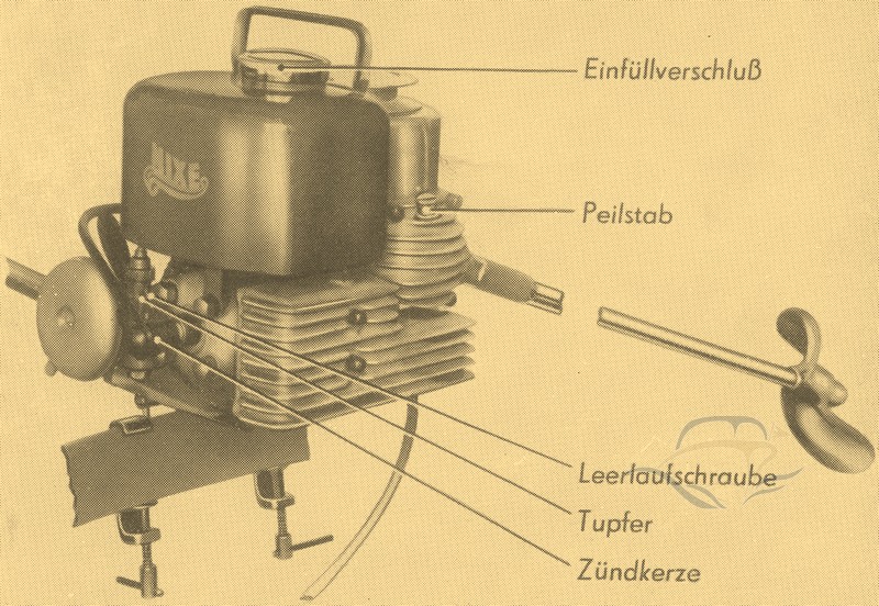 Nixe Seitenbordmotor - VEB Schleifmaschinenwerk Berlin