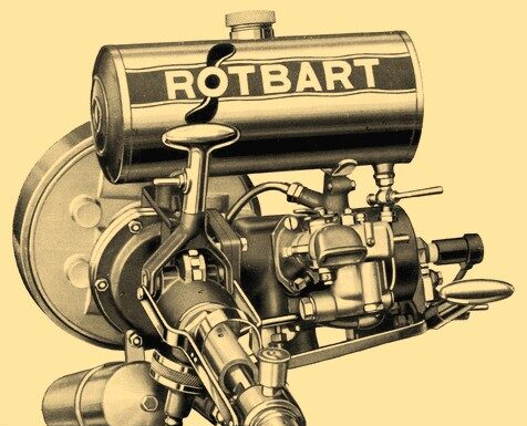 Rotbart Seitenbordmotor 125 ccm