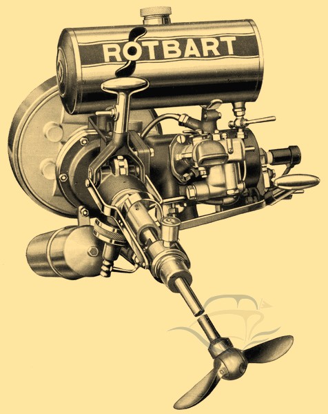 Rotbart Seitenbordmotor 125 ccm