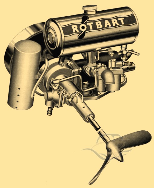 Rotbart Seitenbordmotor 86 ccm