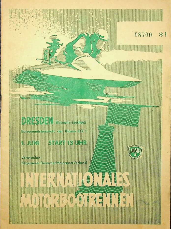 Int. Motorbootrennen - Dresden - 1958 - Programmheft - Cover