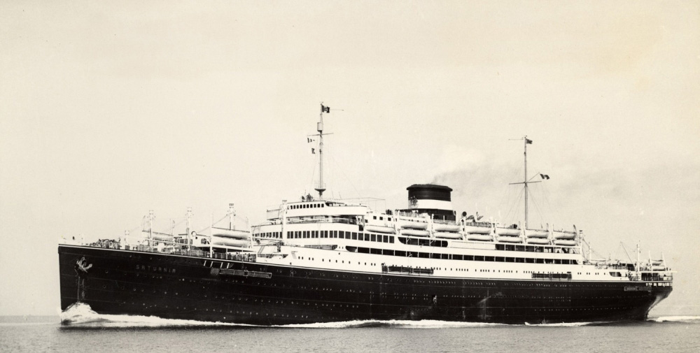 Saturnia-Passagiermotorschiff in der Navigation. 1927 – © Aldebaran Maritime Association, Triest
