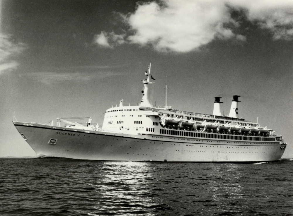 Das Passagier-Turboschiff Eugenio C. unterwegs. S.d. – © Aldebaran Maritime Association, Triest