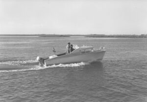 Motorboot Bora, Navigationstest – © Historisch-fotografisches Archiv Werk Monfalcone, Monfalcone