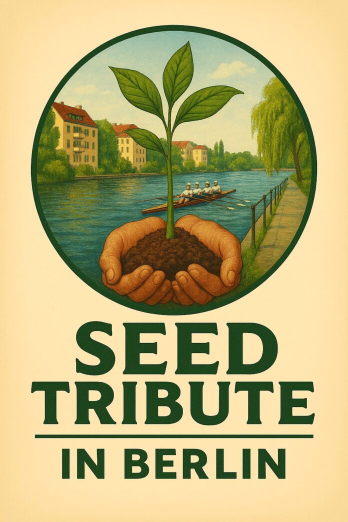 Seed Tribute in Verbindung mit einem Wassersportereignis analog zum Eiertribute - 2025 - KI-generiert mit einem Fehler