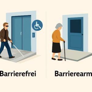 Vergleich Barrierearm zu Barrierefrei