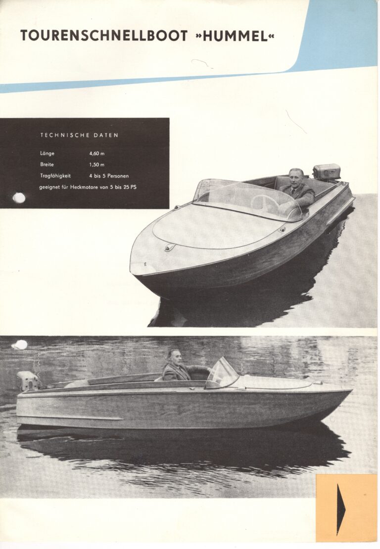 Tourenschnellboot Hummel – diverse Werften 1960