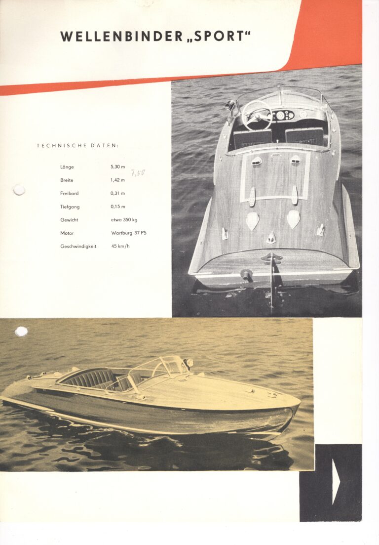 Wellenbinder Sport – diverse Werften 1960